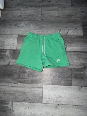 Nike Mint Green Terry Cloth Waistband Shorts